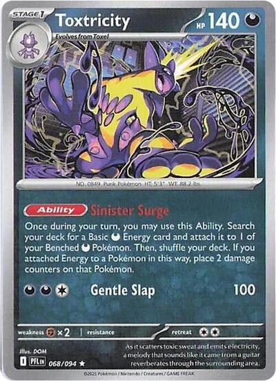Mega Evolution Phantasmal Flames - 068/094 Toxtricity Rare