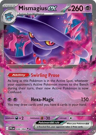 Mega Evolution Phantasmal Flames - 036/094 Mismagius ex Double Rare
