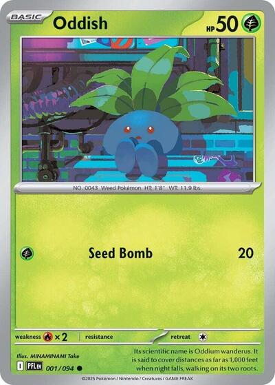 Mega Evolution Phantasmal Flames - 001/094 Oddish Common