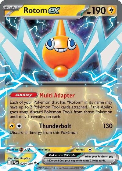Mega Evolution Phantasmal Flames - 029/094 Rotom ex Double Rare