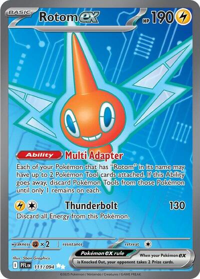 Mega Evolution Phantasmal Flames - 111/094 Rotom ex Ultra Rare