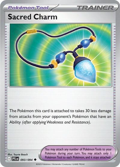Mega Evolution Phantasmal Flames - 093/094 Sacred Charm Uncommon