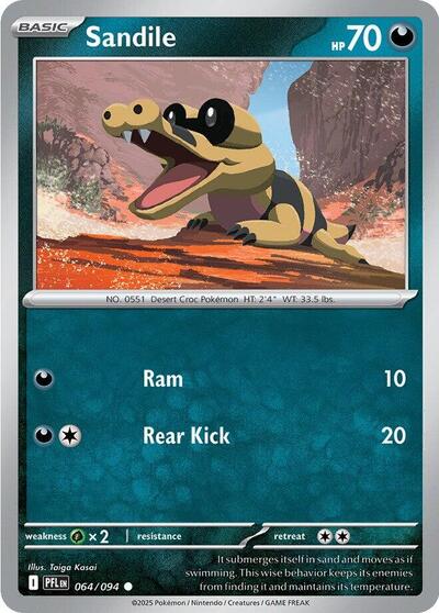 Mega Evolution Phantasmal Flames - 064/094 Sandile Common