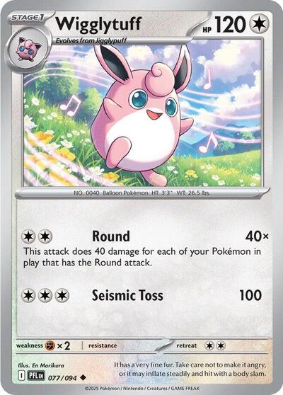 Mega Evolution Phantasmal Flames - 077/094 Wigglytuff Uncommon