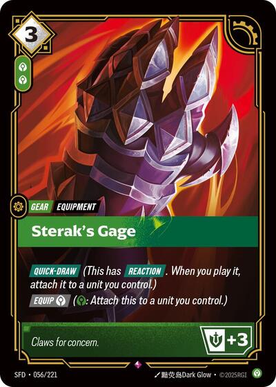 Riftbound Spiritforged - 056/221 Sterak's Gage Rare