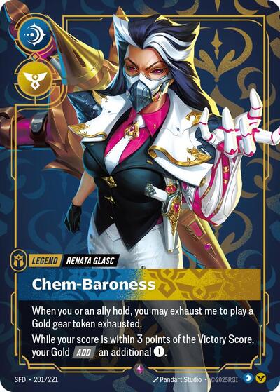 Riftbound Spiritforged - 201/221 Renata Glasc - Chem-Baroness Rare