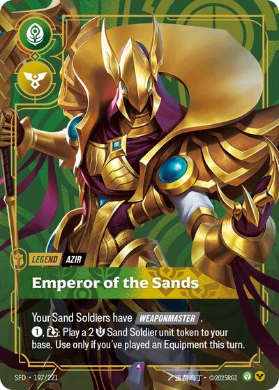 Riftbound Spiritforged - 197/221 Azir - Emperor of the Sands Rare