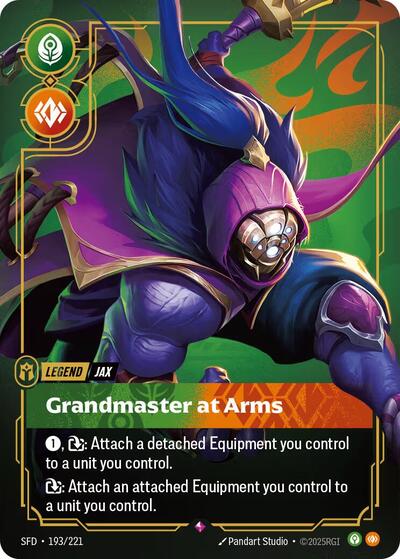 Riftbound Spiritforged - 193/221 Jax - Grandmaster At Arms Rare