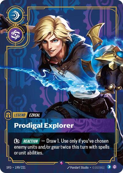 Riftbound Spiritforged - 199/221 Ezreal - Prodigal Explorer Rare