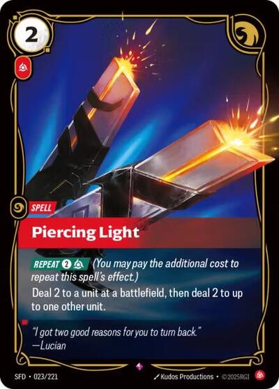 Riftbound Spiritforged - 023/221 Piercing Light Rare
