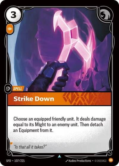Riftbound Spiritforged - 107/221 Strike Down Uncommon