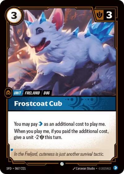 Riftbound Spiritforged - 067/221 Frostcoat Cub Common