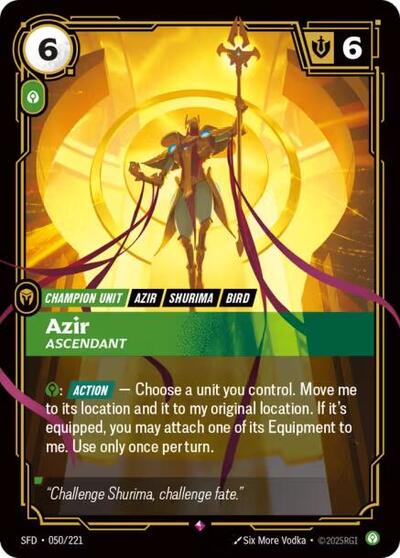 Riftbound Spiritforged - 050/221 Azir - Ascendant Rare
