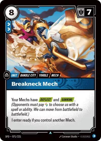 Riftbound Spiritforged - 071/221 Breakneck Mech Uncommon
