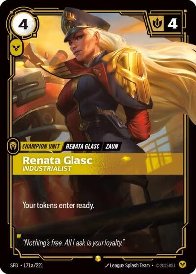 Riftbound Spiritforged - 171a/221 Renata Glasc - Industrialist (Alternate Art) Showcase