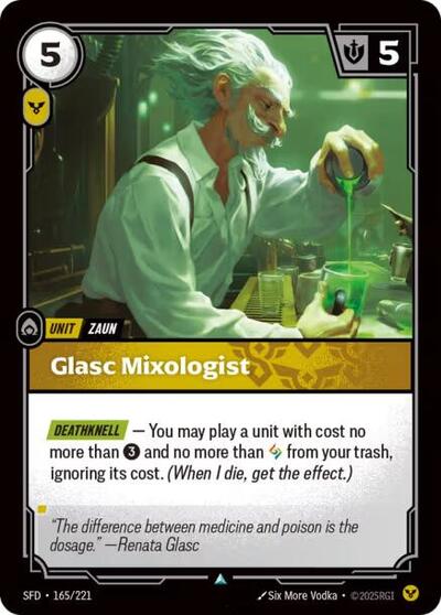 Riftbound Spiritforged - 165/221 Glasc Mixologist Uncommon