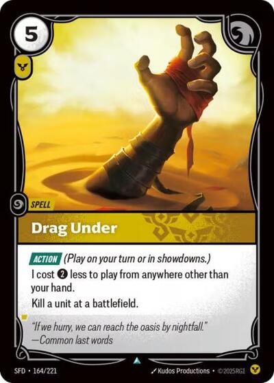 Riftbound Spiritforged - 164/221 Drag Under Uncommon