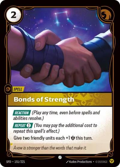 Riftbound Spiritforged - 151/221 Bonds of Strength Common