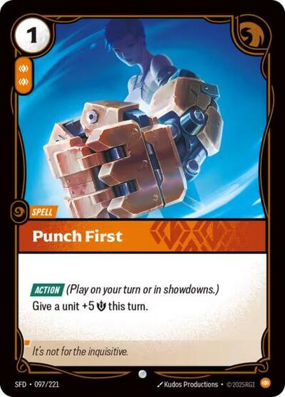 Riftbound Spiritforged - 097/221 Punch First Common
