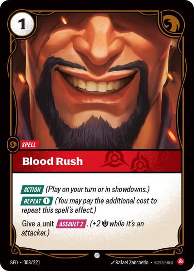 Riftbound Spiritforged - 003/221 Blood Rush Common