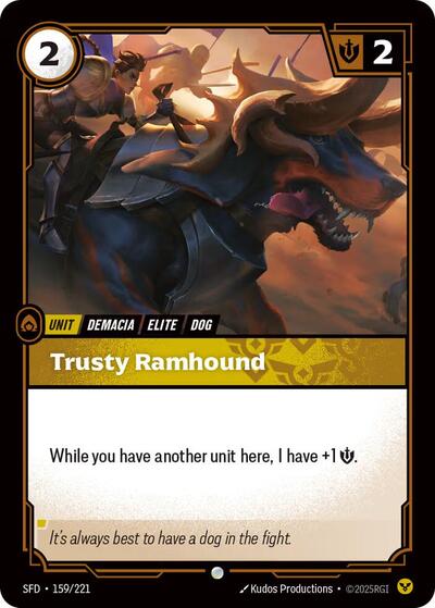Riftbound Spiritforged - 159/221 Trusty Ramhound Common