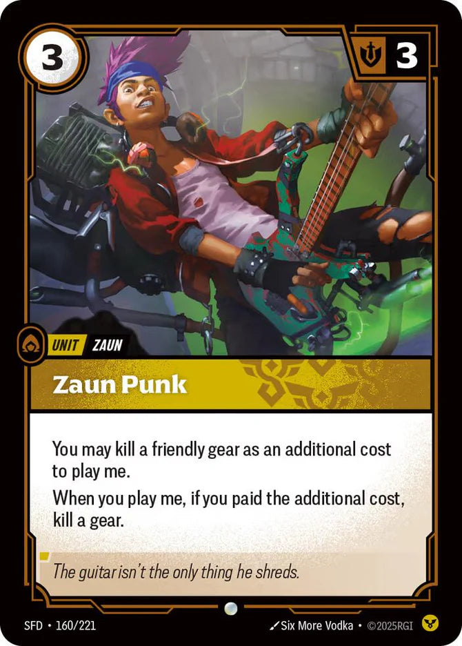 Riftbound Spiritforged - 160/221 Zaun Punk Common