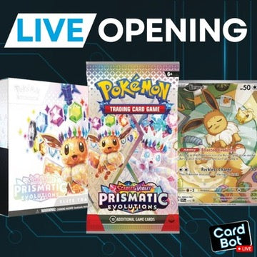 LIVE OPENING - (Wednesday 21/1) Prismatic Evolutions Pack Battle