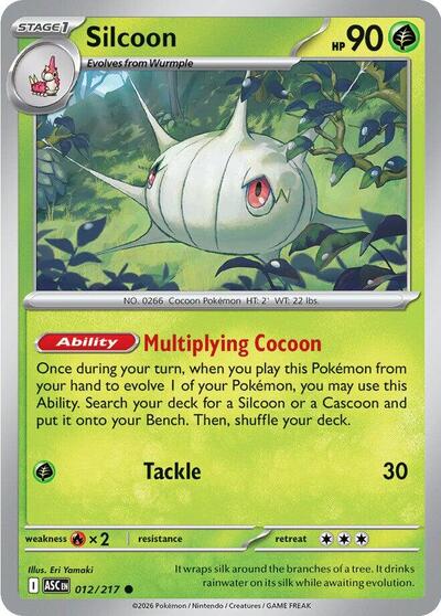 Mega Evolution Ascended Heroes - 012/217 Silcoon Common