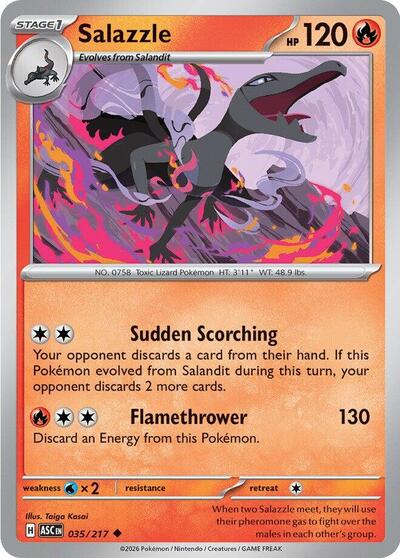 Mega Evolution Ascended Heroes - 035/217 Salazzle Uncommon