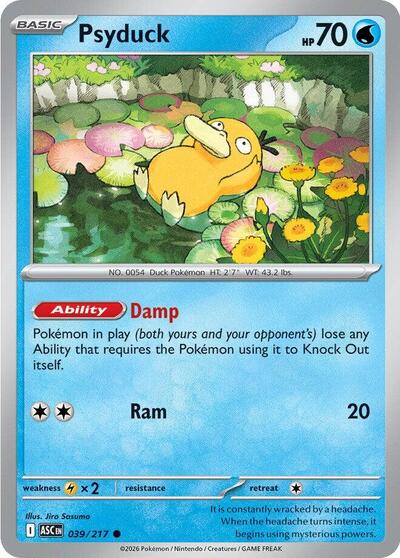 ME: Ascended Heroes - 039/217 Psyduck Common