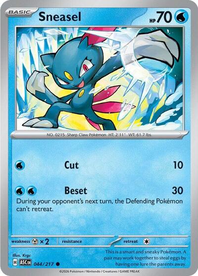 ME: Ascended Heroes - 044/217 Sneasel Common