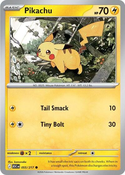 ME: Ascended Heroes - 055/217 Pikachu Common