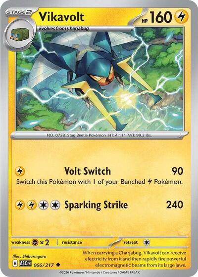 ME: Ascended Heroes - 066/217 Vikavolt Uncommon