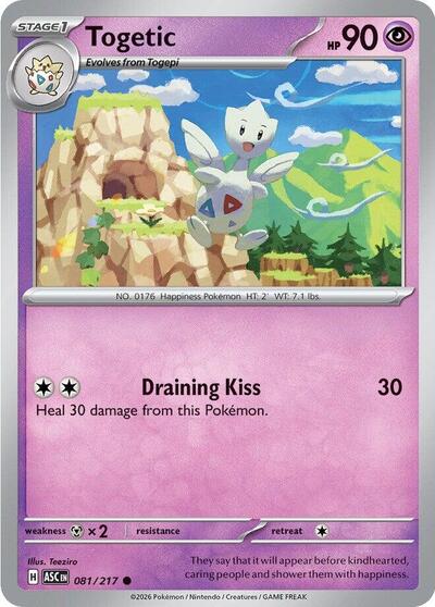 ME: Ascended Heroes - 081/217 Togetic Common