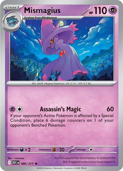 ME: Ascended Heroes - 086/217 Mismagius Rare