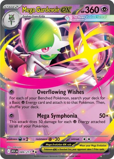 ME: Ascended Heroes - 089/217 Mega Gardevoir ex Double Rare