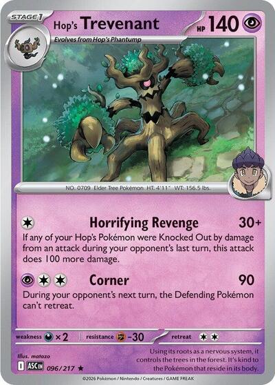 Mega Evolution Ascended Heroes - 096/217 Hop's Trevenant Rare