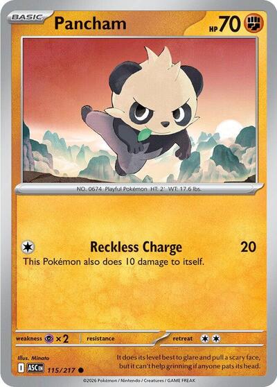 Mega Evolution Ascended Heroes - 115/217 Pancham Common