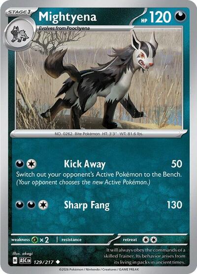 ME: Ascended Heroes - 129/217 Mightyena Uncommon