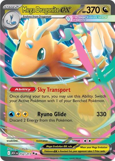 ME: Ascended Heroes - 152/217 Mega Dragonite ex Double Rare