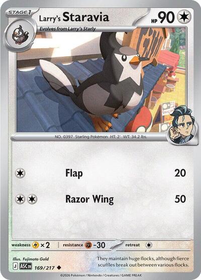 ME: Ascended Heroes - 169/217 Larry's Staravia Uncommon