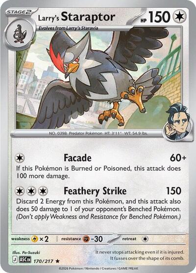 ME: Ascended Heroes - 170/217 Larry's Staraptor Rare