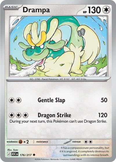 ME: Ascended Heroes - 176/217 Drampa Uncommon