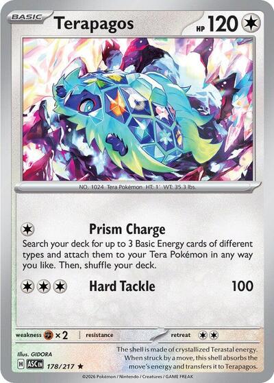 Mega Evolution Ascended Heroes - 178/217 Terapagos Rare