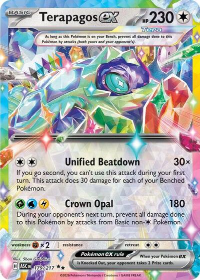 Mega Evolution Ascended Heroes - 179/217 Terapagos ex Double Rare