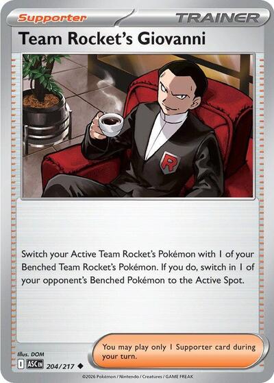 ME: Ascended Heroes - 204/217 Team Rocket's Giovanni Uncommon