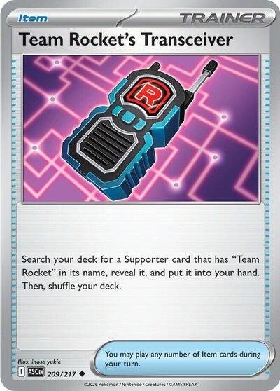 ME: Ascended Heroes - 209/217 Team Rocket's Transceiver Uncommon