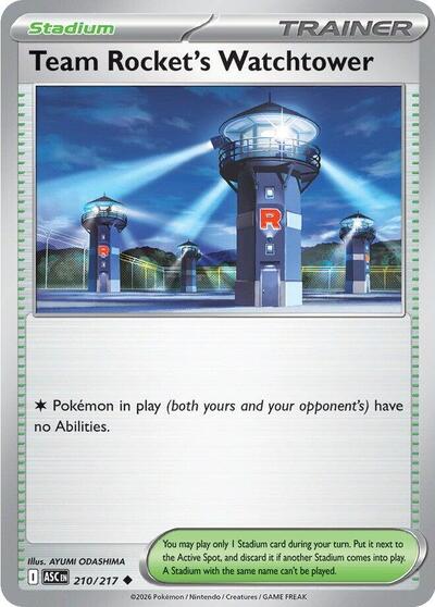 ME: Ascended Heroes - 210/217 Team Rocket's Watchtower Uncommon