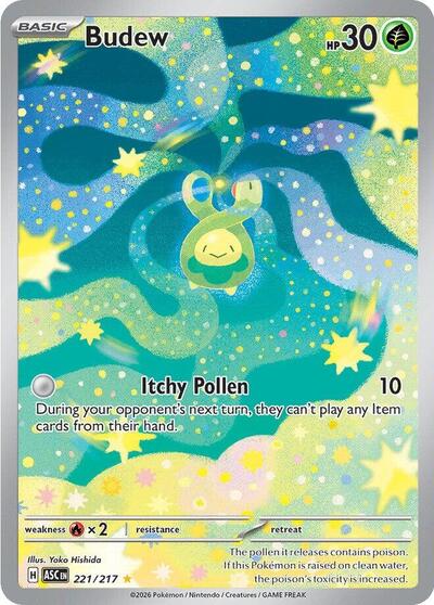 ME: Ascended Heroes - 221/217 Budew Illustration Rare
