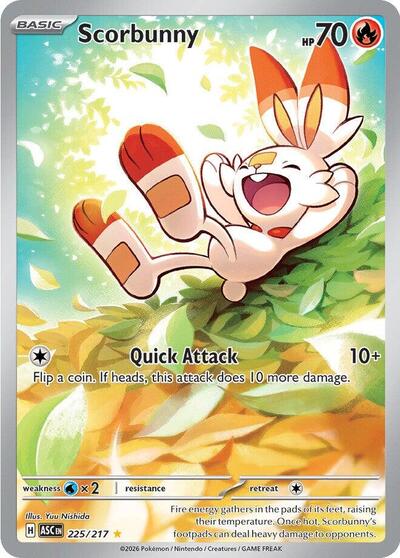 ME: Ascended Heroes - 225/217 Scorbunny Illustration Rare